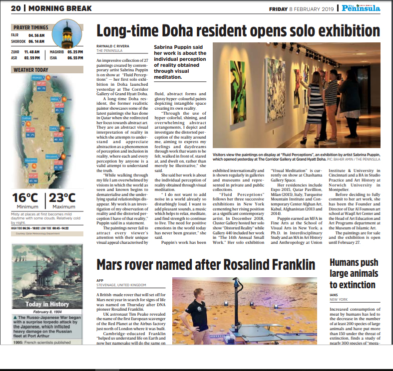 Long Time Doha Resident Opens Solo Show