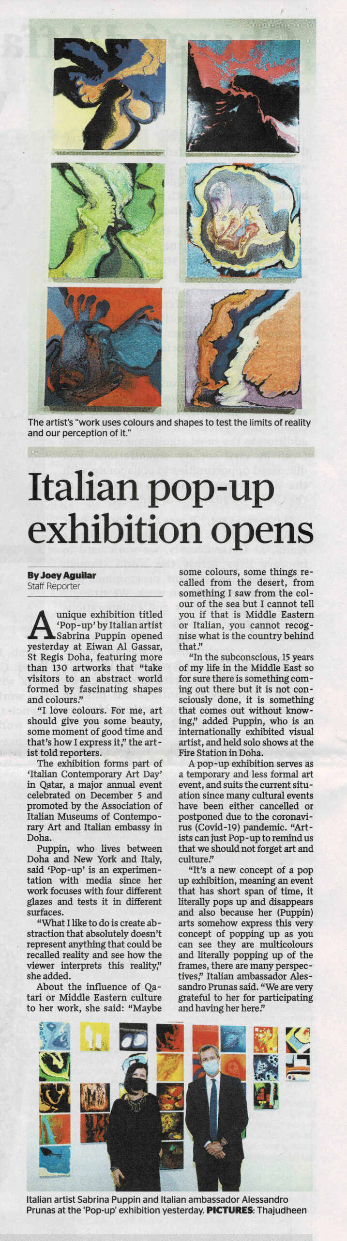 Italian pop-up exhibition opens