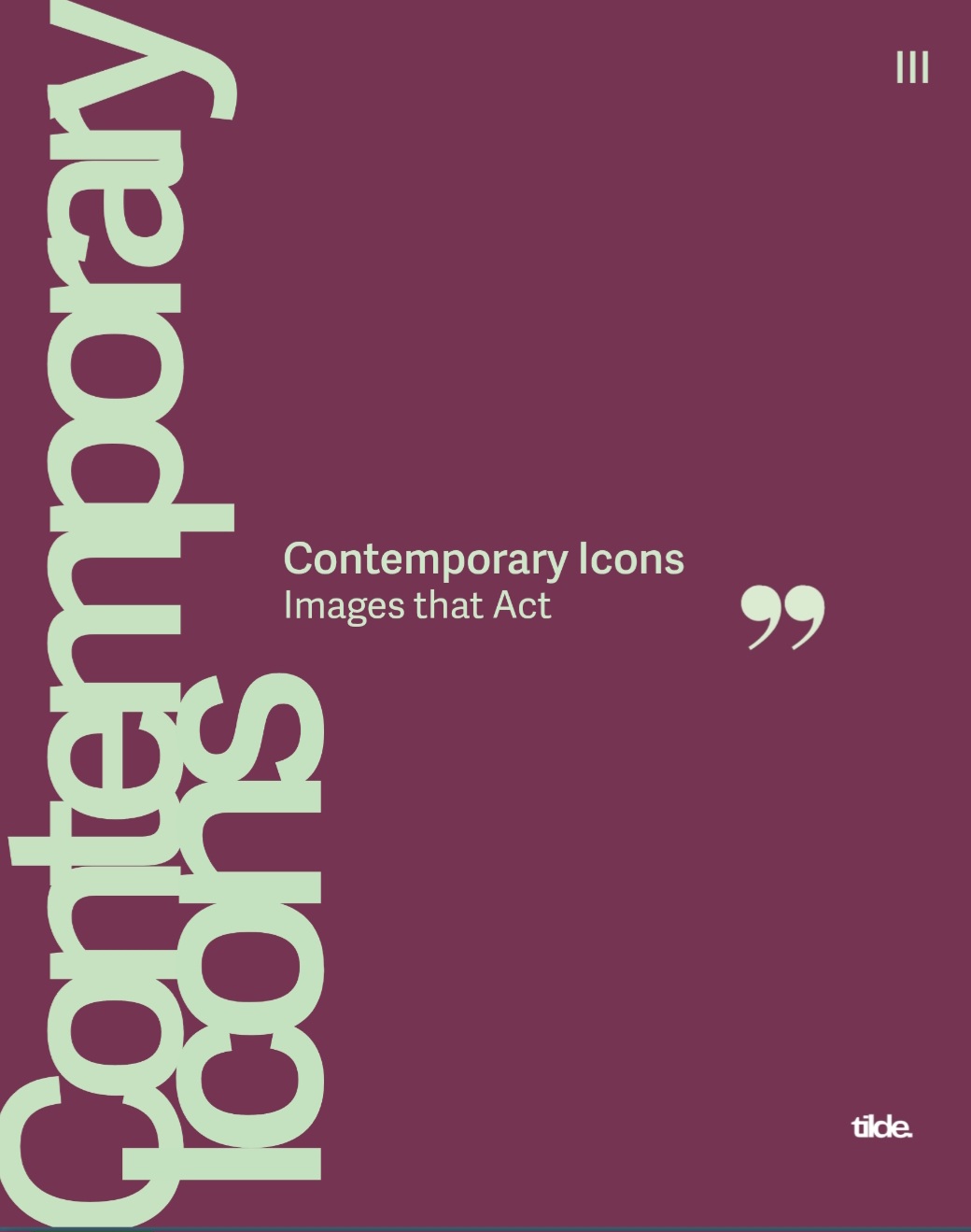 Contemporary Icons – Images that Act